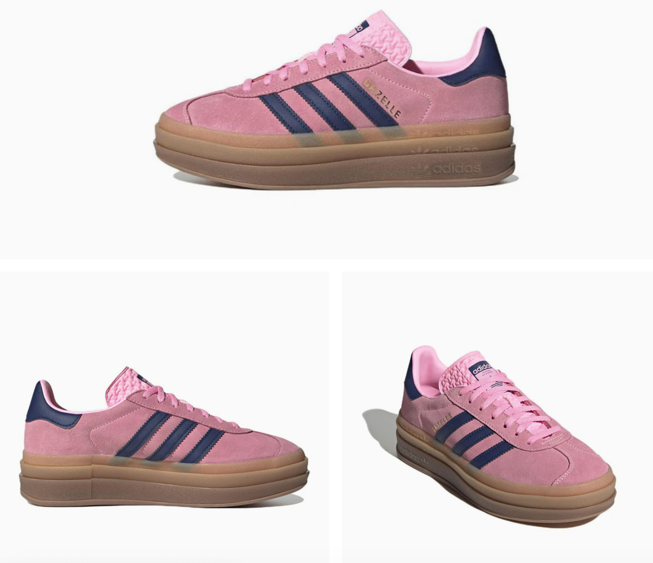 NEW ADIDAS Women's Gazelle Bold 'Pink Glow Gum' H06122