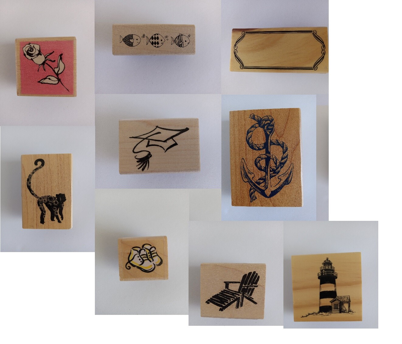 S Craft Card Art Making Wooden Stamp
