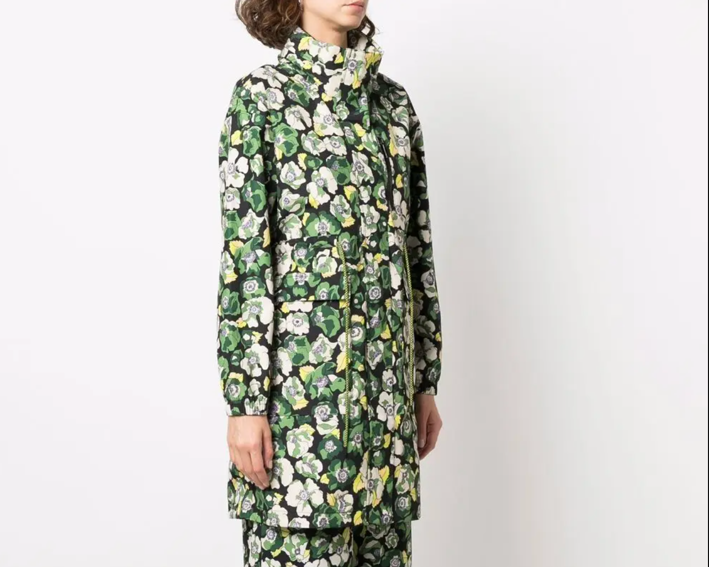 Puma X Liberty Rain Jacket Womens Small Green Floral