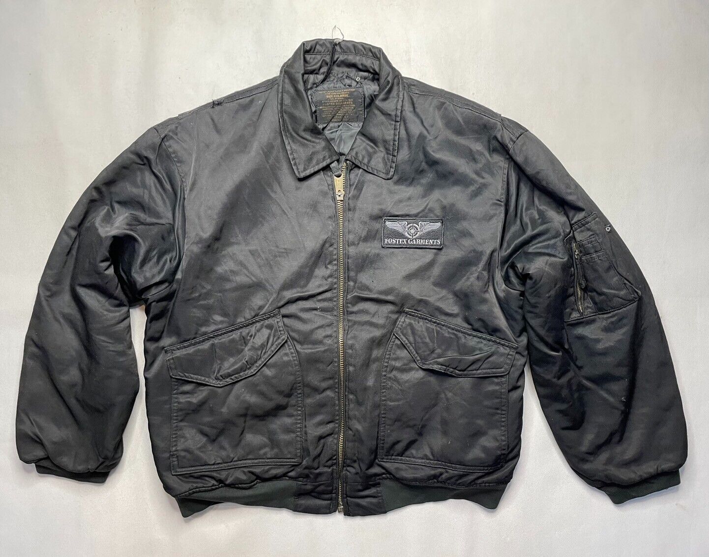 Vintage Flyers Cold Weather Type CWU-45 Heavy Bomber Black Vintage Flyers Cold Weather Type CWU-45 Heavy Bomber Black
