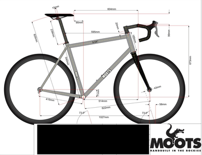 Mint! 2020 Moots Vamoots RSL 59.5cm Titanium Disc Frameset 700c Chris King