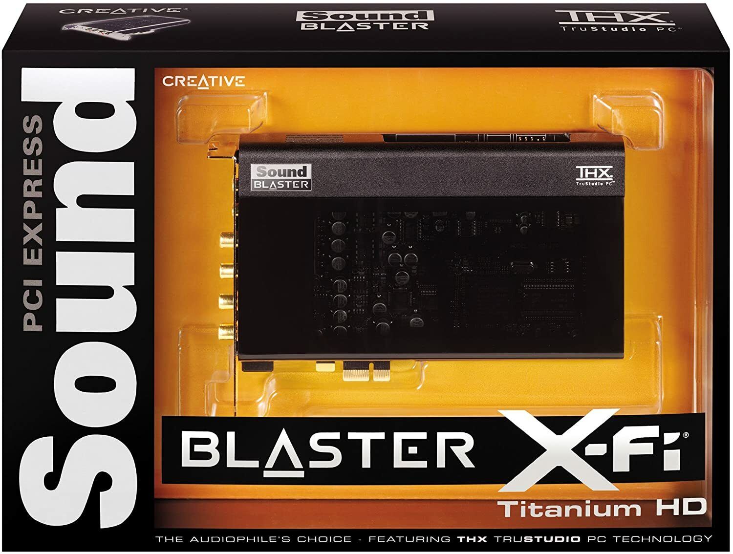 Creative Sound Blaster X-Fi Titanium HD Internal PC Audio Card w/ THX  SB1270 VGC