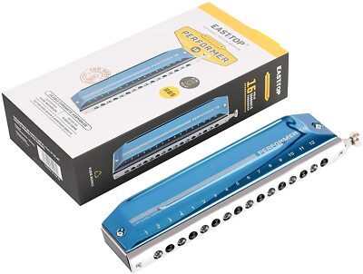 EASTTOP Chromatic Harmonica 16Hole 64Tone Key of C Mouth Organ Harmonica US Ship