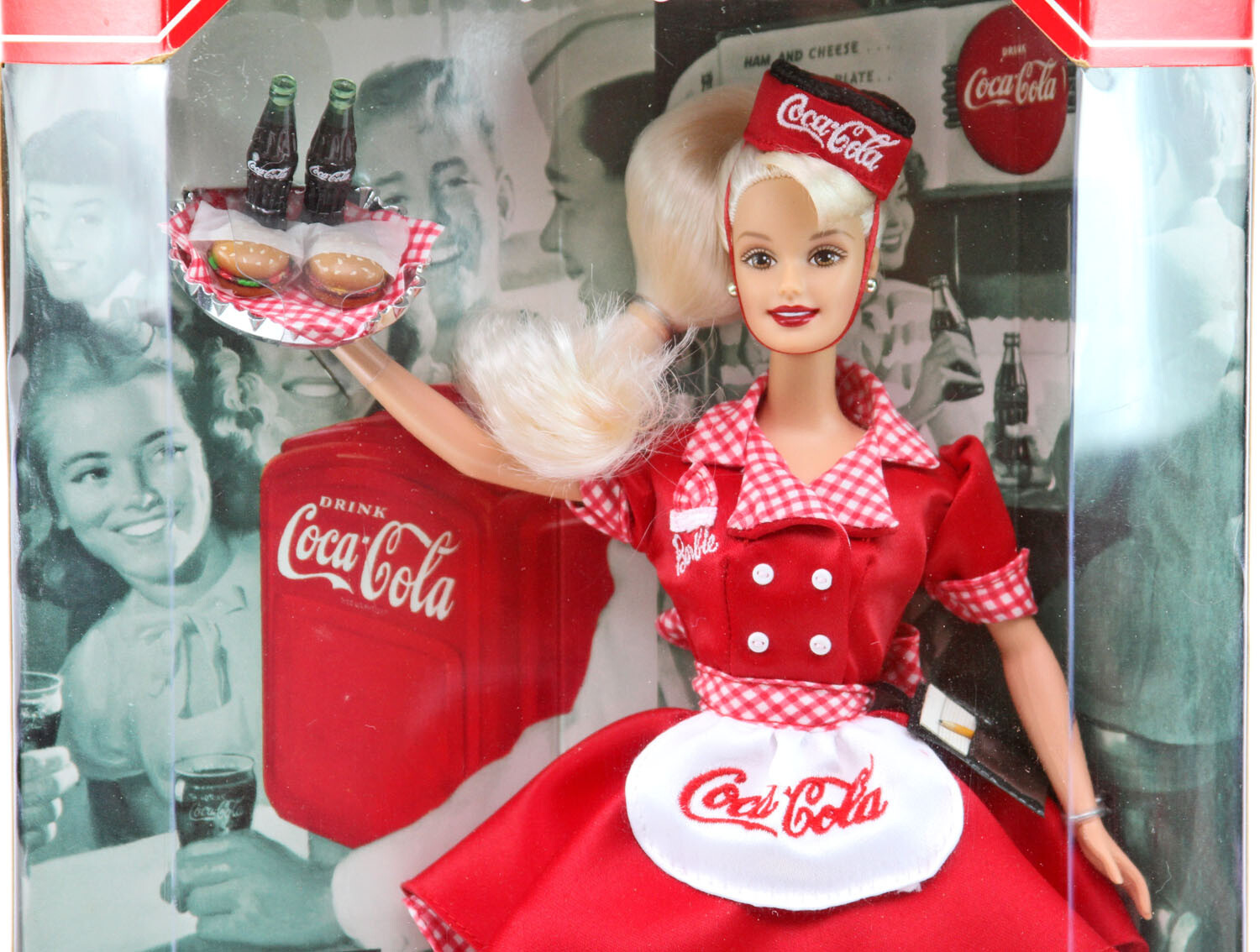 【Barbie】コカコーラ クラシック バービー 1998 Mattel Coca ~ Cola 1st in series BARBIE Car Hop Doll