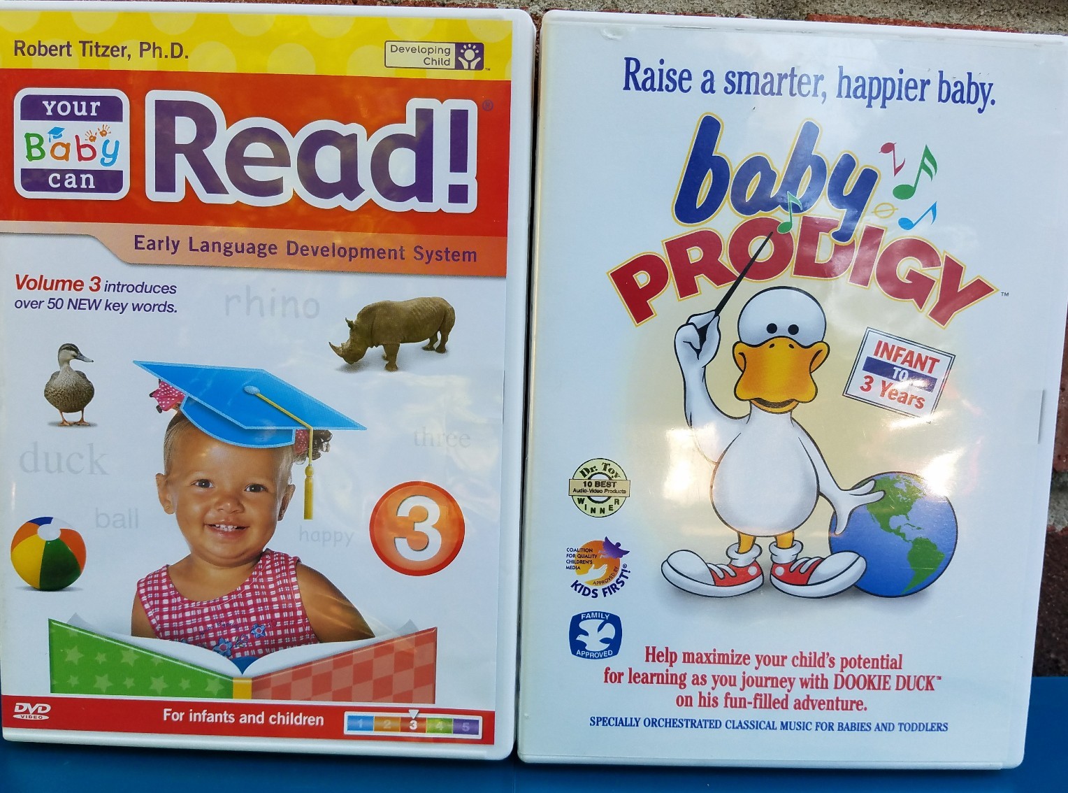 Your Baby Can Read Volume 3 / Baby Prodigy with Dookie Duck ~2 DVD LOT~Wonderful