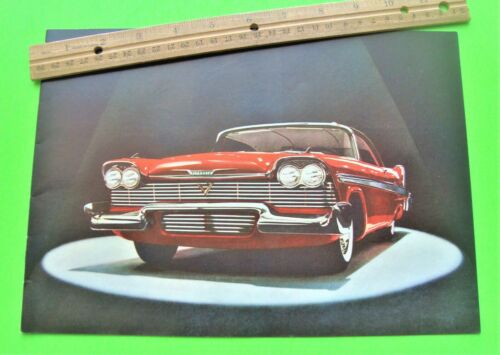 1958 PLYMOUTH BIG DLX COLOR BROCHURE 16-pgs FURY Belvedere CONVERTIBLES Wagons