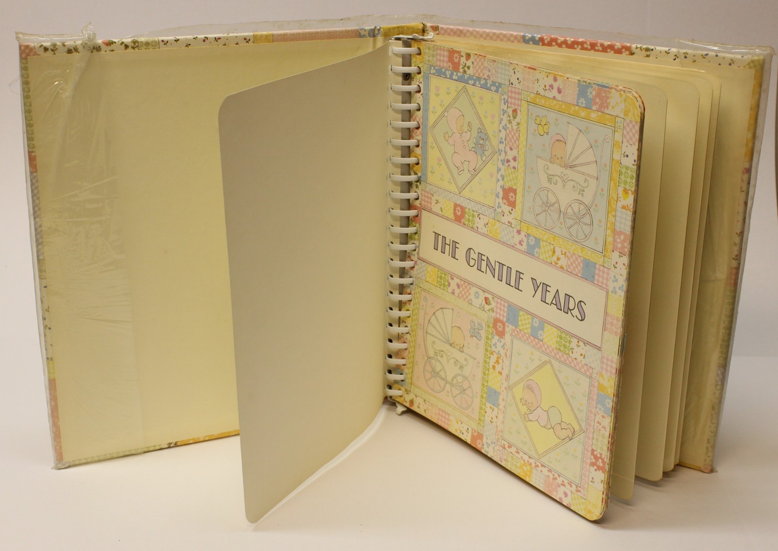 Vintage Hallmark Boy Girl Patchwork Baby Book Photo Album Memory Keepsake NEW