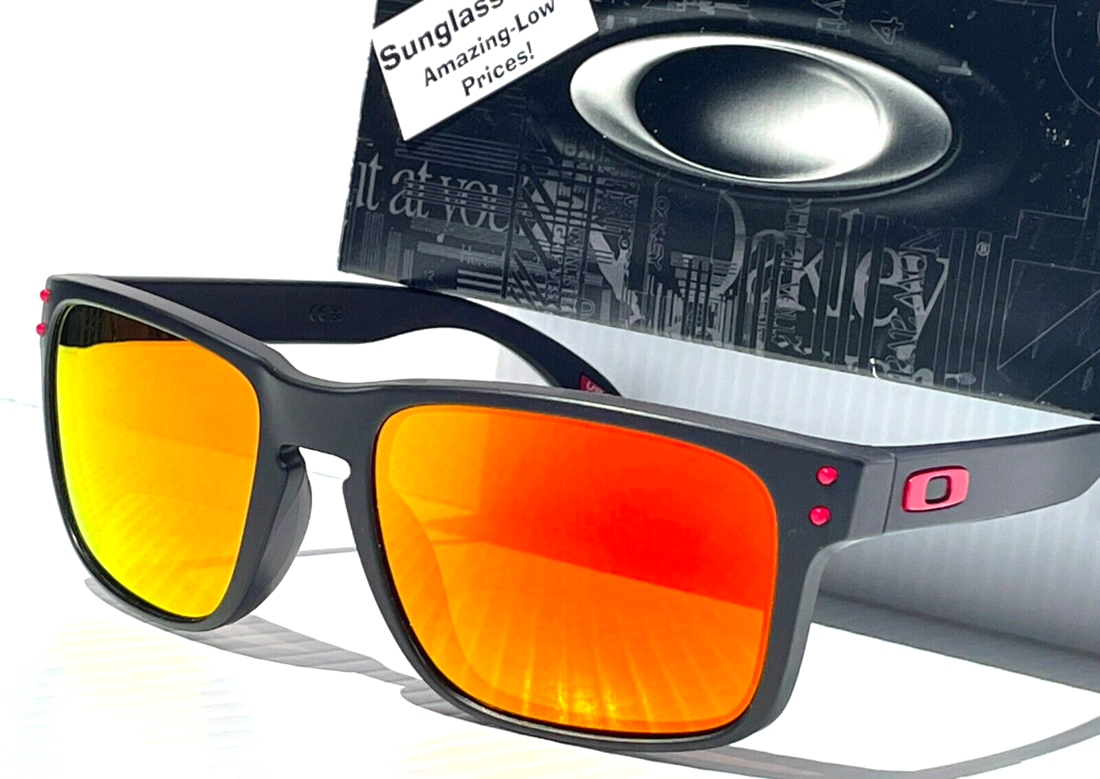Oakley HOLBROOK Matte Black DUCATI Red POLARIZED Galaxy Ruby