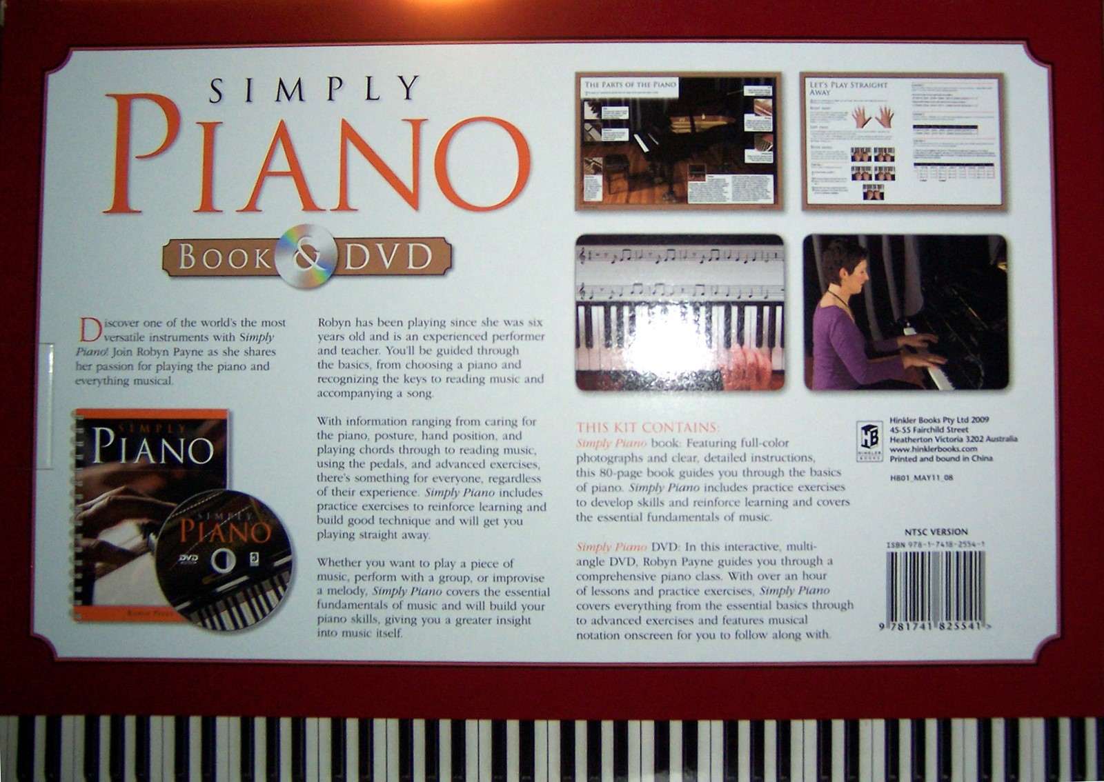 Simply Piano Book & DVD Robin Payne 2009