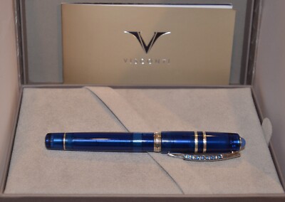 Visconti Homo Sapiens Demo Stones Sapphire Rollerball pen, MSRP $850- KP15-16-RB