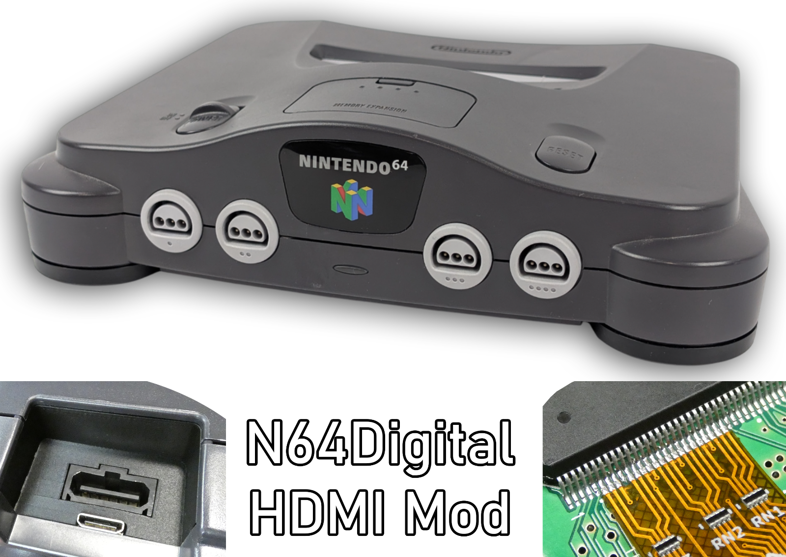 Nintendo 64 N64Digital Pixel FX PixelFX HDMI Full HD 1440
