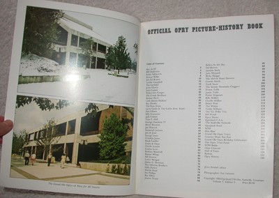 GRAND OLD OPRY Souvenir Progam & WSM Picture-History Book 1984 photos & bios