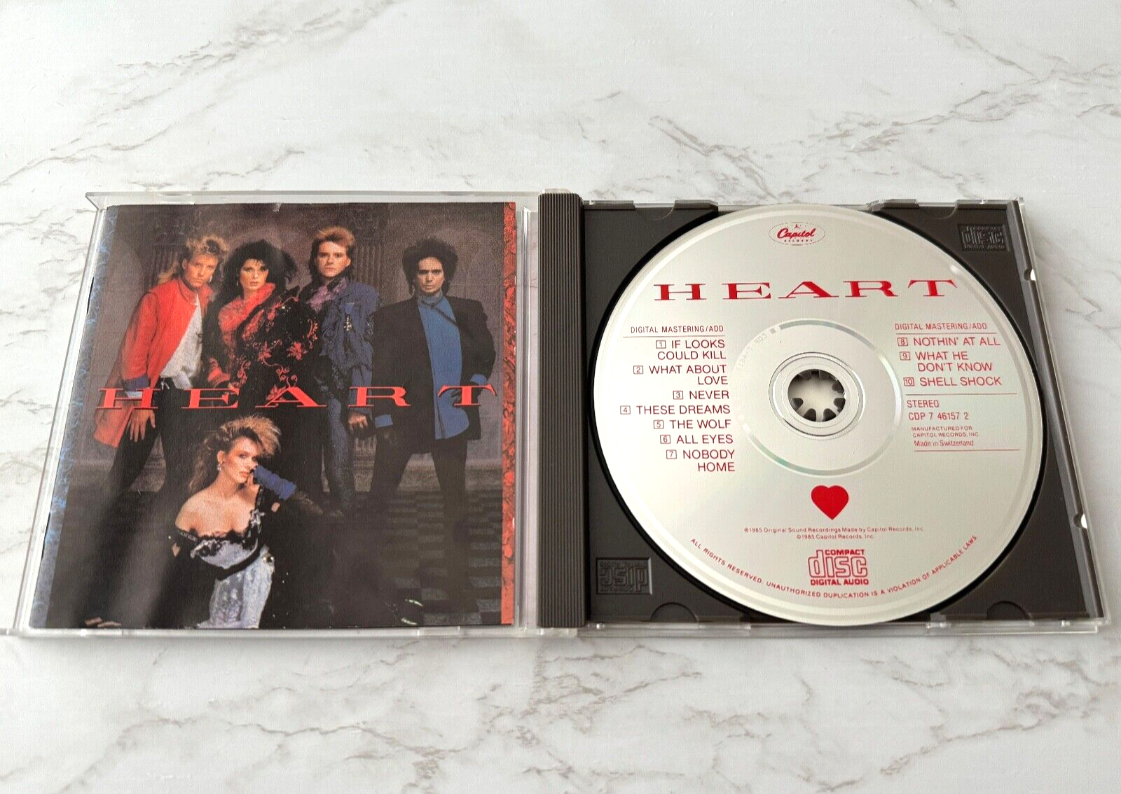 HEART CD、DVD Heart Self Titled CD USA Inserts SWISS Disc Capitol CDP