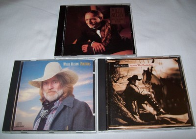3 CDs Willie Nelson  PARTNERS & Across The Borderline & Healing Hands of Time
