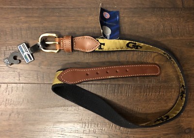 Moon Shine Belt - Georgia Tech Yellow Jackets GT Size 28(Small) - New, Old Stock