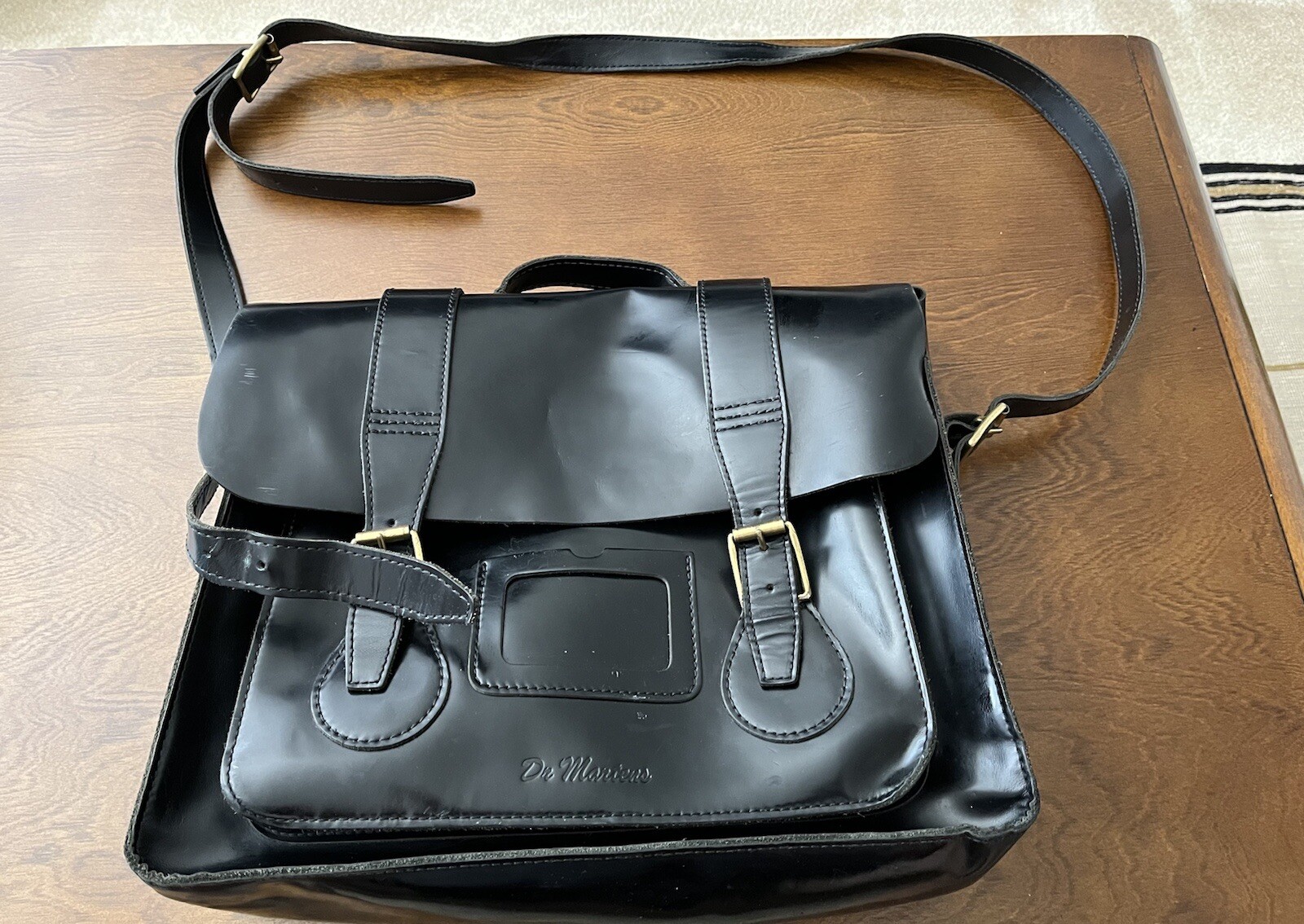 Dr. Martens 15'' Black In Black Satchel shoulder bag messenger: купить с  доставкой из США, цена 22 656 руб - (165560033353)