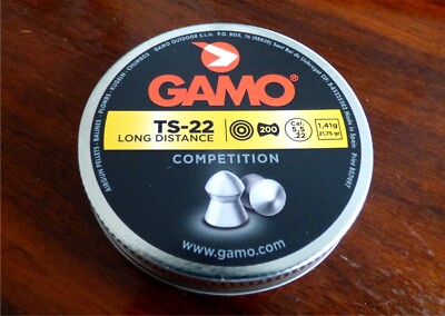 GAMO COMPETITION TS-22 LONG DISTANCE 5.5MM .22 AIR RIFLE GUN 200 PELLETS TIP NEW