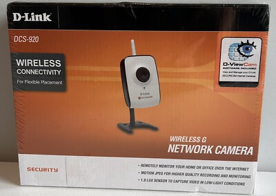 Wireless-G Internet Camera NEW*SEALED* Home Safety Protection D-Link (DCS-920)