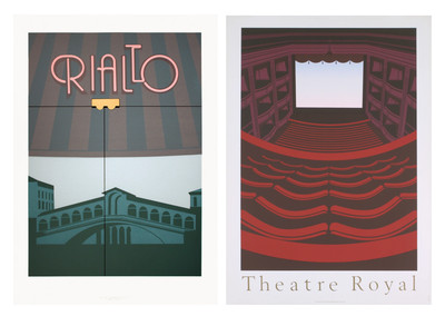 Bundle- 2 Assorted Perry King serigraph Posters
