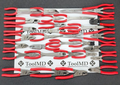 新品 snap on カッター  2個セット Snap-on Tools USA NEW MASSIVE 30pc RED Plier/Cutter/Stripper