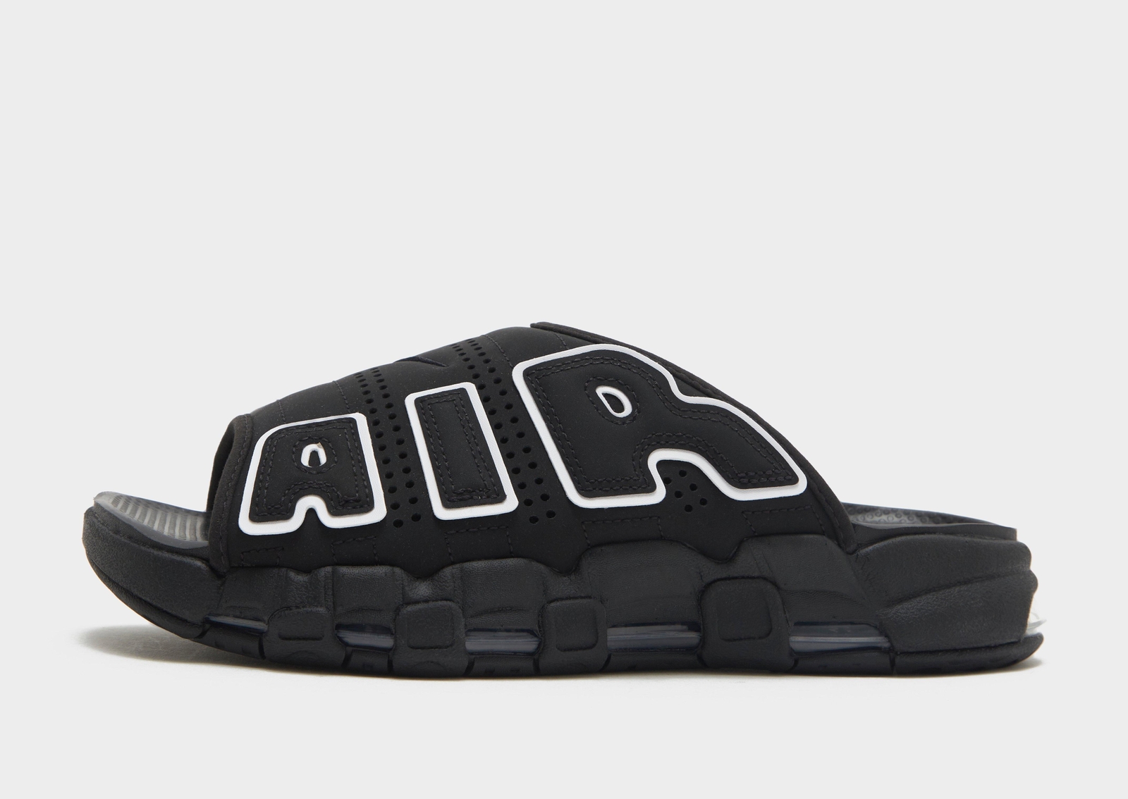 【新品】NIKE AIR MORE UPTEMPO SLIDE 26 ブラック NIKE AIR MORE UPTEMPO SLIDE BLACK/WHITE-BLACK-CLEAR（ナイキ