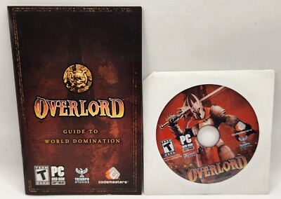 Overlord PC DVD Game Triumph Studios - Game Disc and Guide