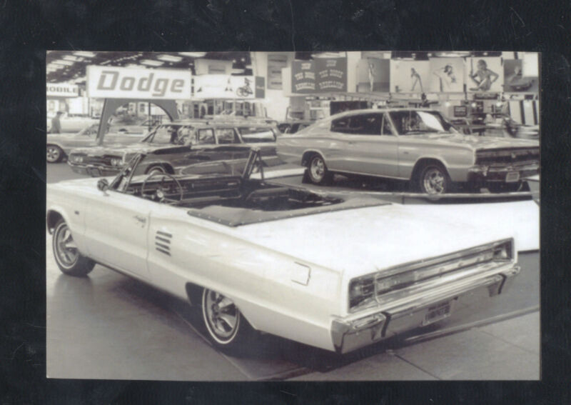 Real Photo 1966 Dodge Coronet Charger Car Dealer Advertising Postcard Copy