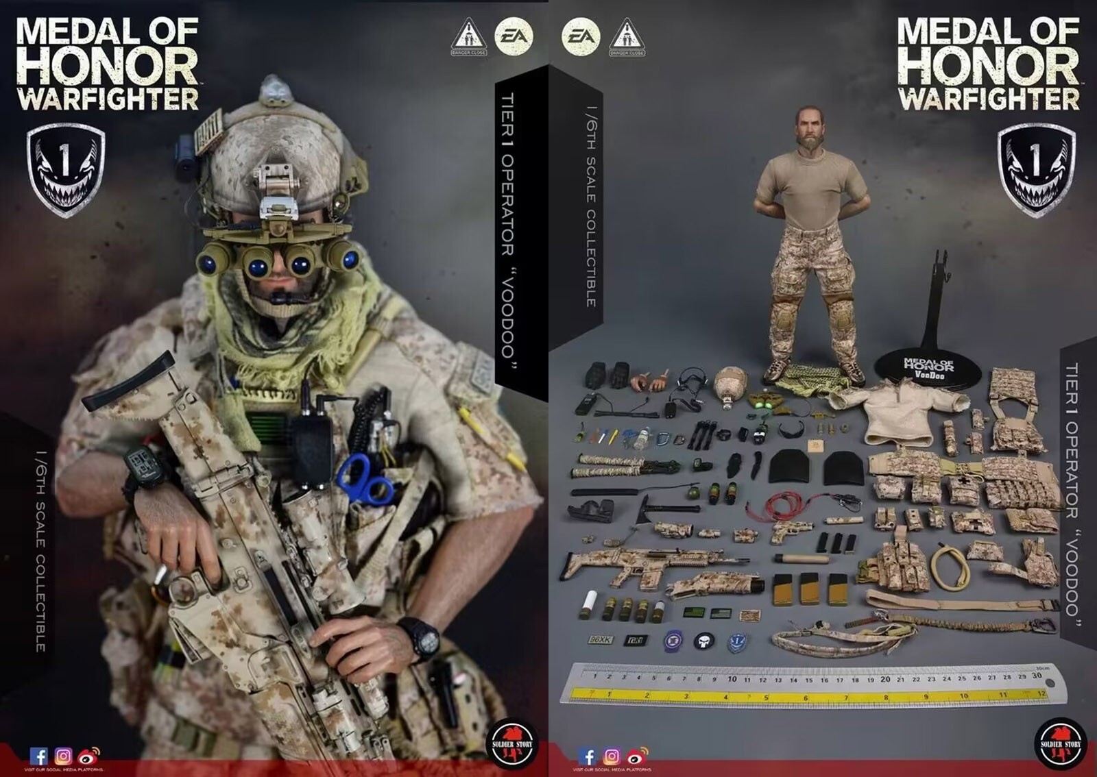 Soldier Story SS106 1/6 Voodoo Medal Of Honor Navy SEAL