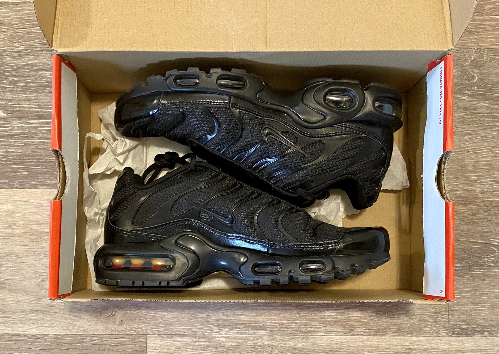 Nike Air Max Plus TN Triple Black Running Shoes 604133-050