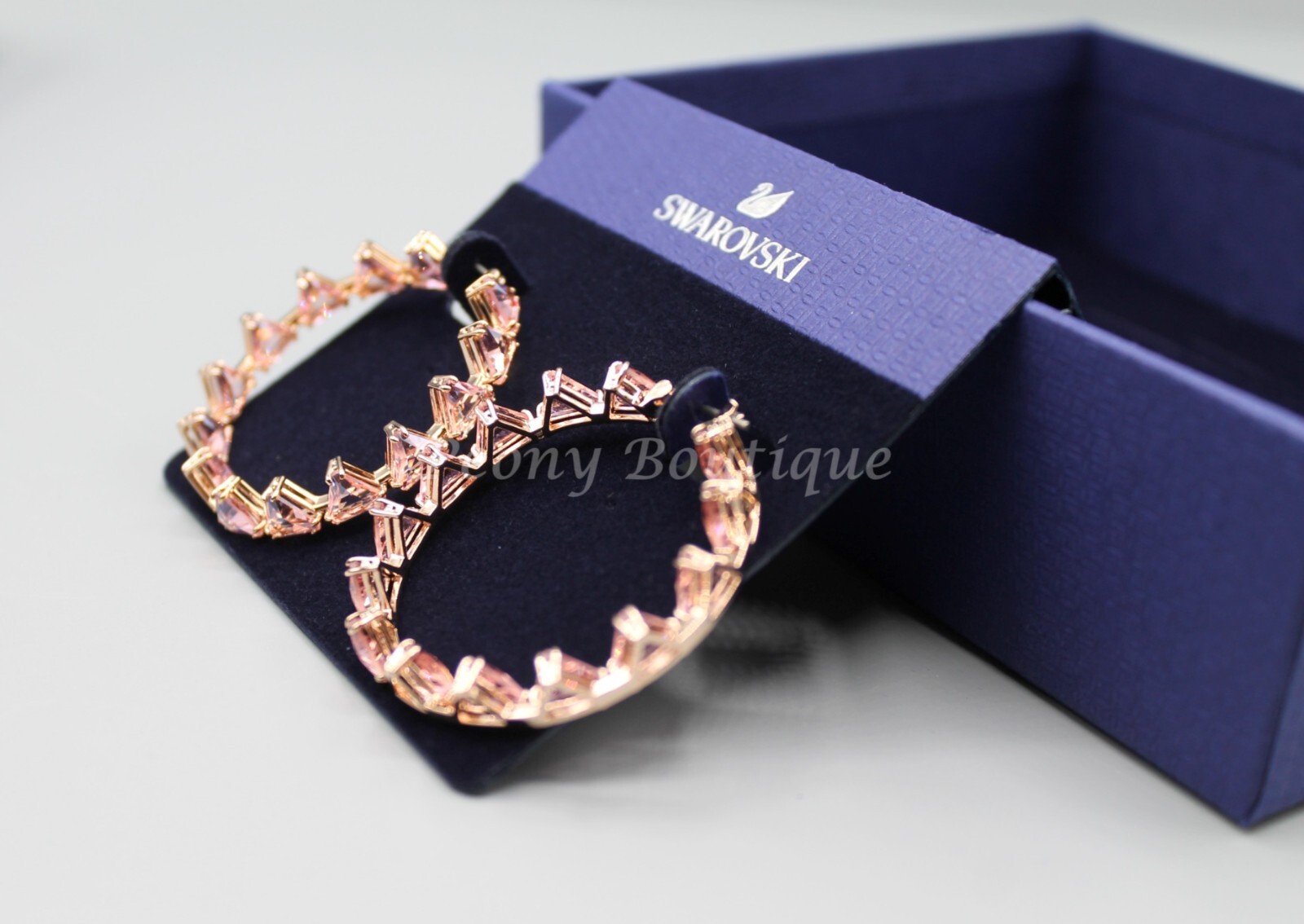 Swarovski 5614931 Ortyx earrings jewelry hoops rose gold Swarovski 5614931 Ortyx earrings jewelry hoops rose gold