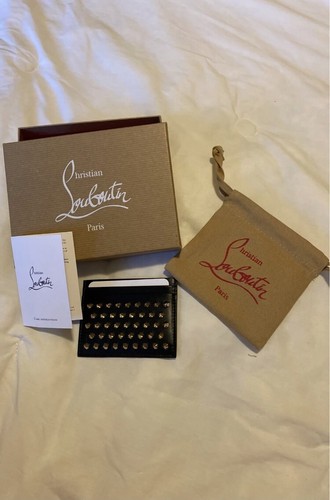 Christian Louboutin 'Kios’ card holder Kios - Card holder - Grained calf leather and spikes