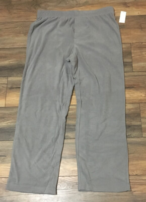 Croft & Barrow Light Gray Fleece Pant  Soft & Warm Lounge Pants PJ Bottoms