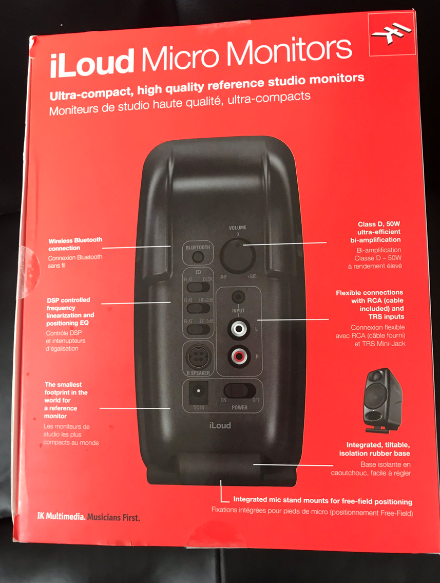 NEW IK Multimedia iLoud Micro Monitors Ultra Compact Studio speakers