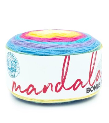 (1 Skein) Lion Brand Yarn 125-248D Mandala Bonus Bundle Yarn, Giant
