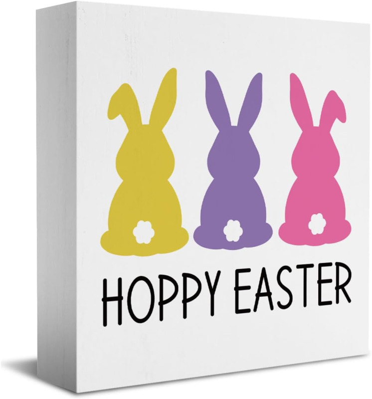 Farmhouse Easter Sign, Wood Sign, Easter Spring Sign, Funny Desk