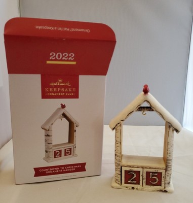 2022 Hallmark Keepsake Ornament Club  Countdown to Christmas Advent Hanger - New