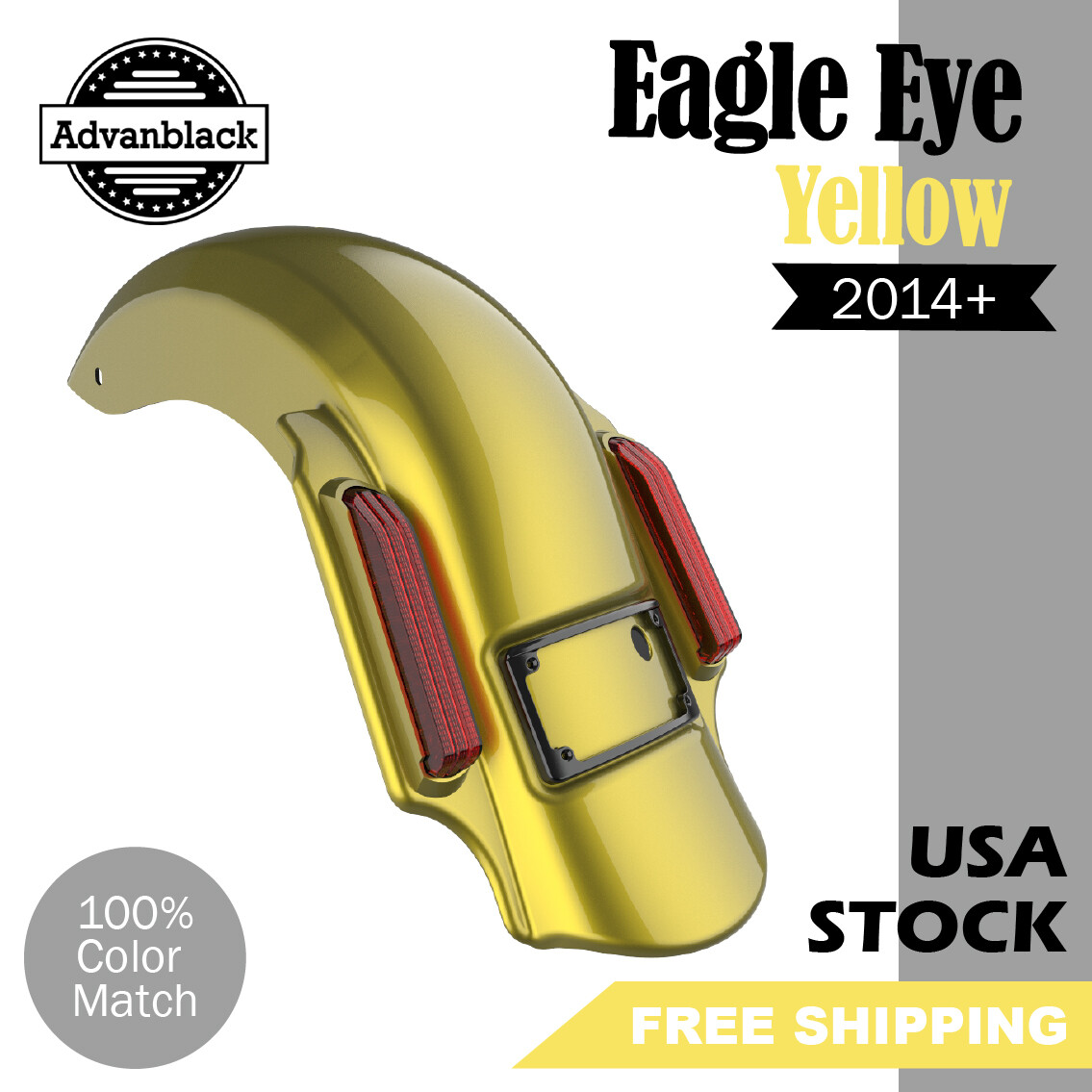 Dominator Street Stock Tail Fluorescent Yellow Right Side Dominator Street Stock Tail Fluorescent Yellow Right Side