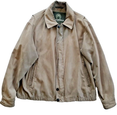 Weatherproof microsuede shop bomber jacket