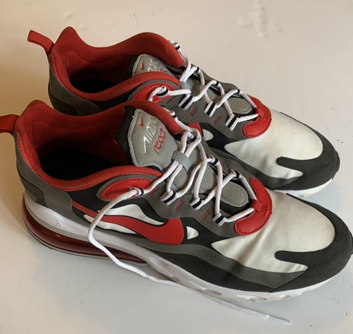 Nike Air Max 270 React Black/University Red-White Mens