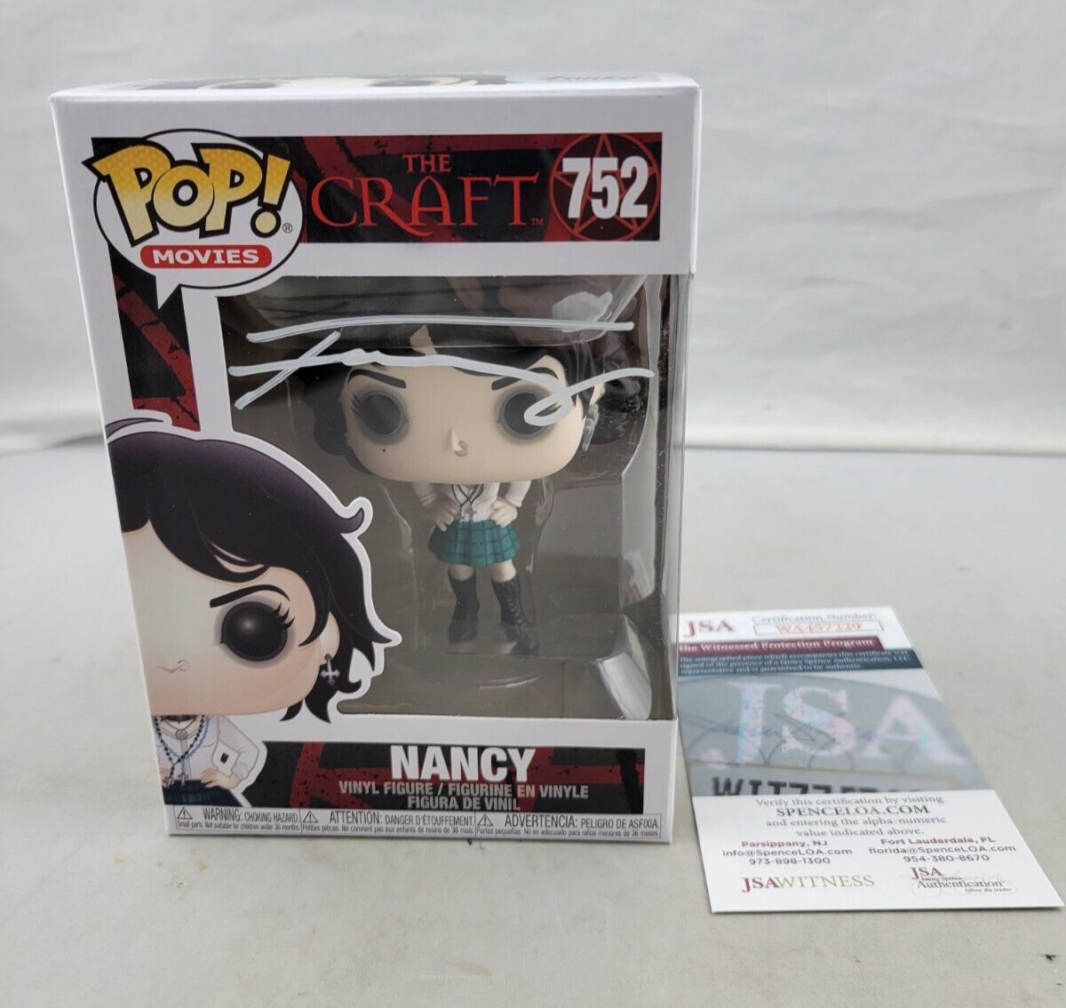 The Craft Funko Pop #752 Nancy Signed by Fairuza Balk JSA COA