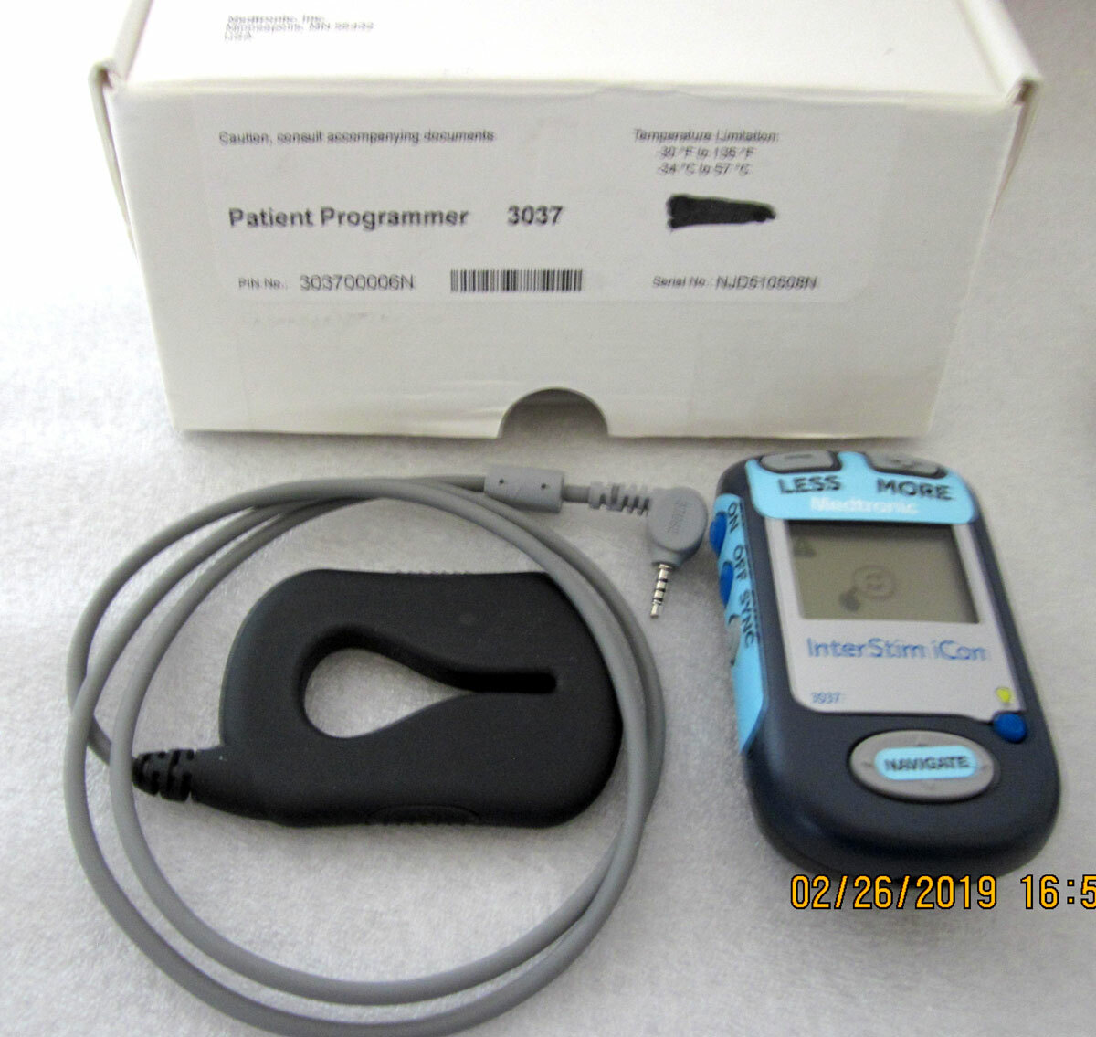 Medtronic 3037 InterStim Patient Programmer - Perfect Condition