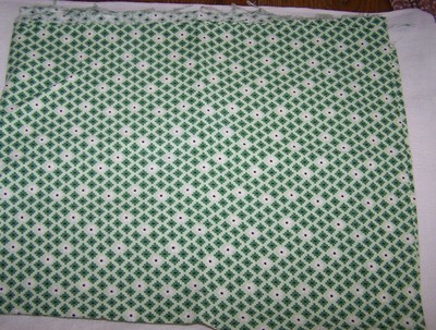 VINTAGE 1960'S COTTON FABRIC FROM STASH-QUILT-SEW-CRAFT-ART-DECORATE-ABSTRACT