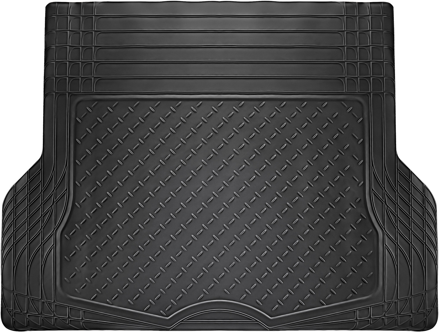 Trunk Cargo Floor Mats for SUV Van Truck All Weather Rubber Black Auto Liners