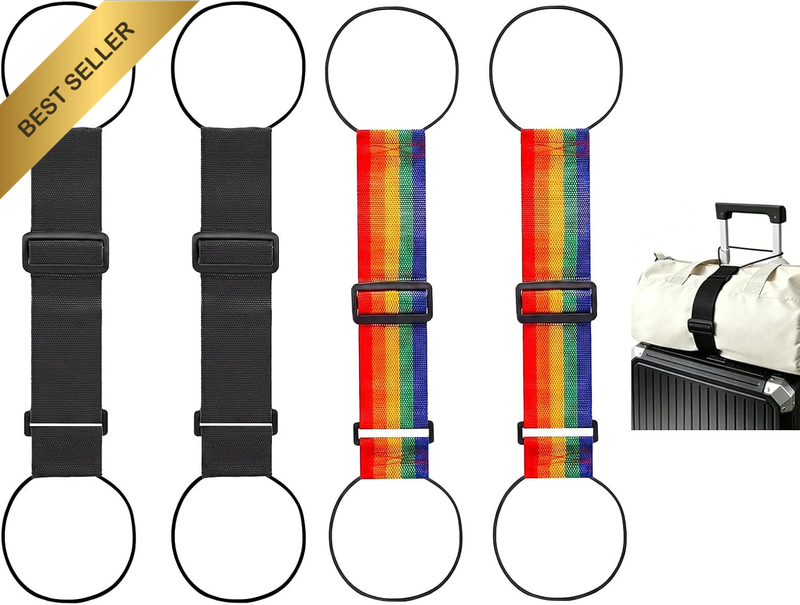 Luggage Connector Straps 4PCS for Travel, Airport & Suitcases