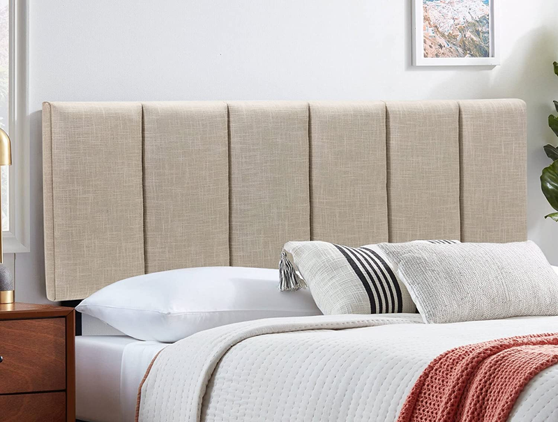 Upholstered Headboard Queen Foldable Headboard for Queen Size Bed Adjustable Hei