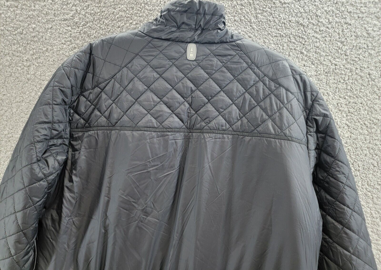 BASS OUTDOOR Quilted-Trim Zip Bomber Jacket Women's M Black Side Pockets L/S - Picture 11 of 21