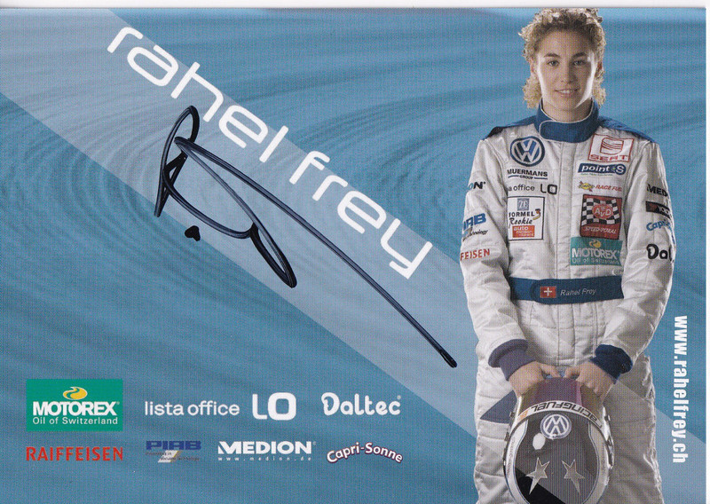 Autogramm - Rahel Frey (Motorsport) - Formel 3