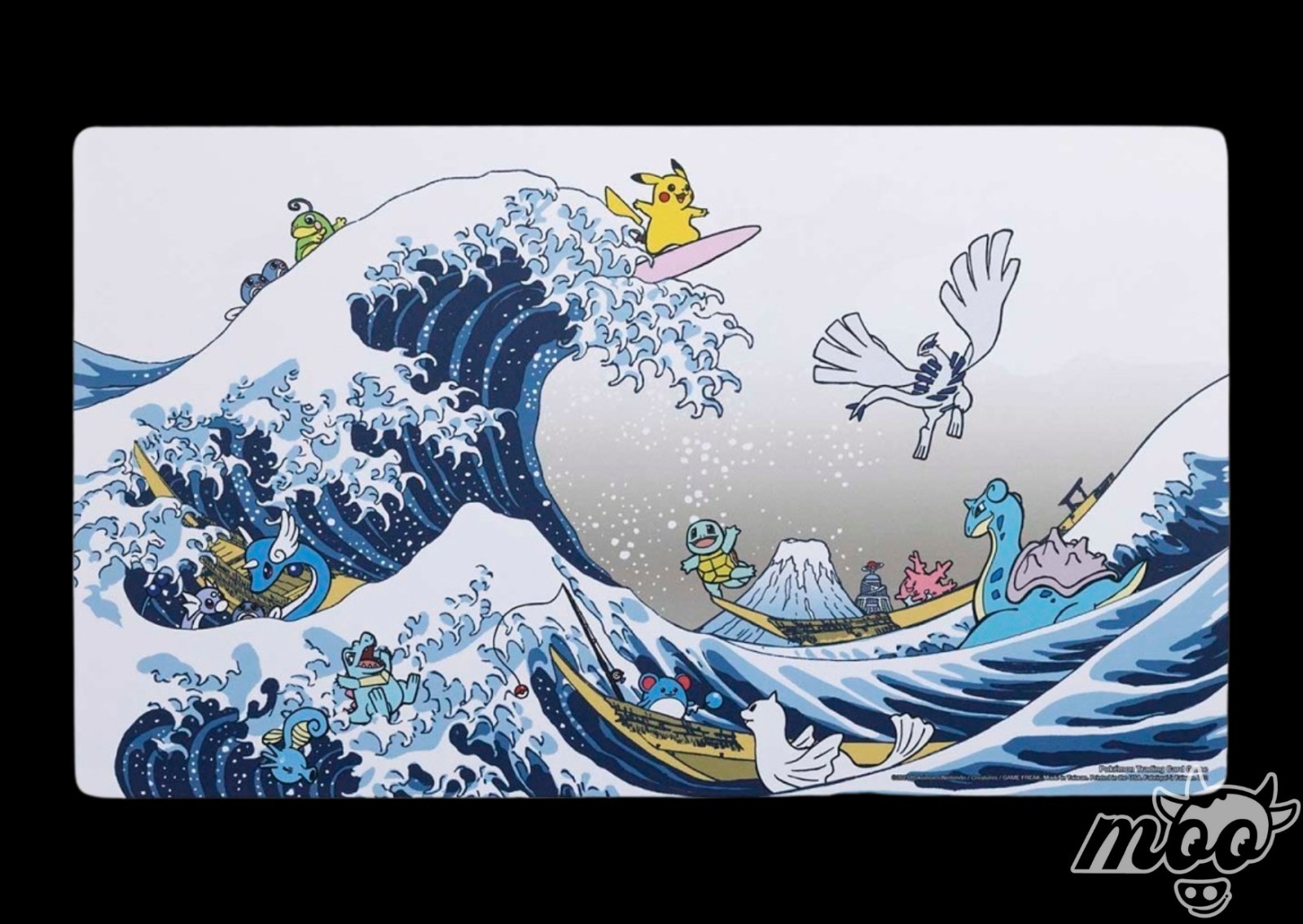 New In Box Pokémon Great Wave Pikachu & Friends Playmat