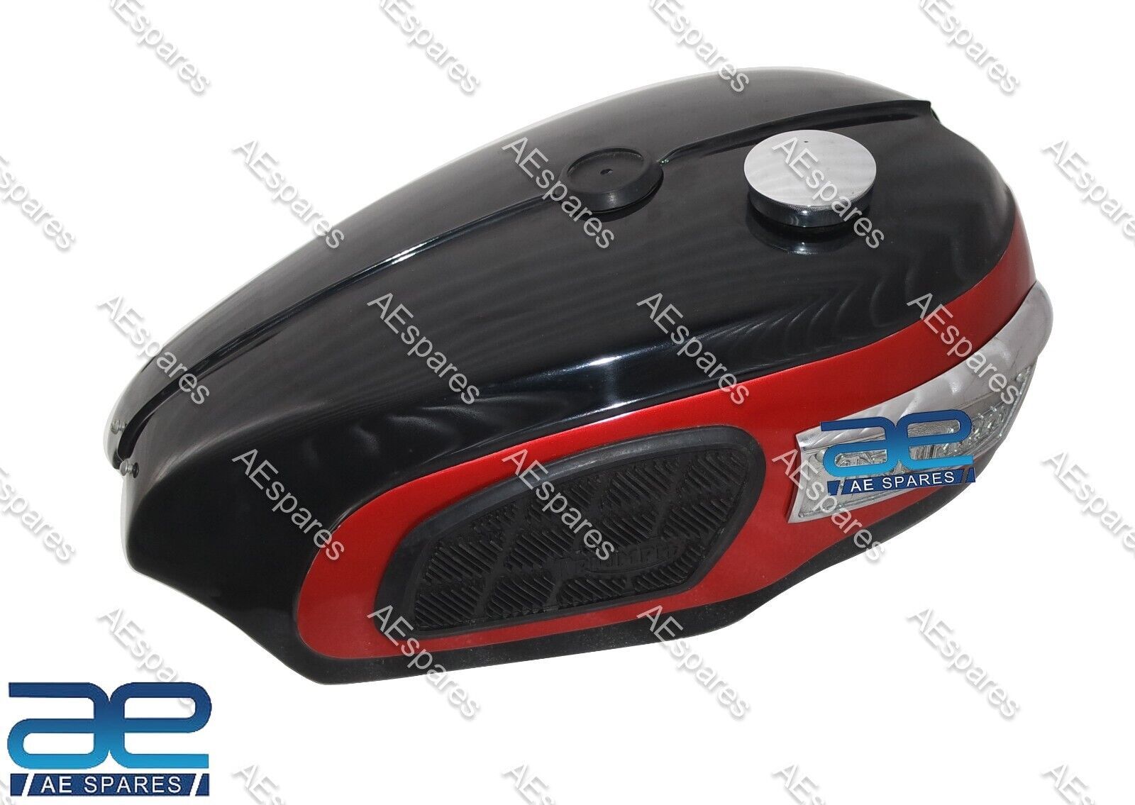 For Triumph Trophy TR25W Black & Red Fuel Gas Tank With Badge 2501969-71 