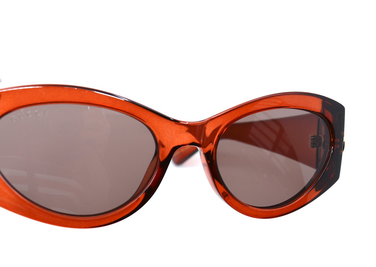 Pre-owned Gucci Gg1401s 003 Burgundy Brown Authentic Sunglasses 53-19